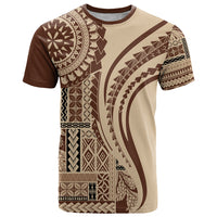 Samoa Siapo Arty T Shirt Brown Style - Wonder Print Shop