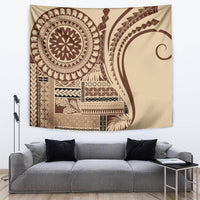 Samoa Siapo Arty Tapestry Brown Style - Wonder Print Shop