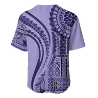 Samoa Siapo Arty Baseball Jersey Purple Style LT9 - Wonder Print Shop