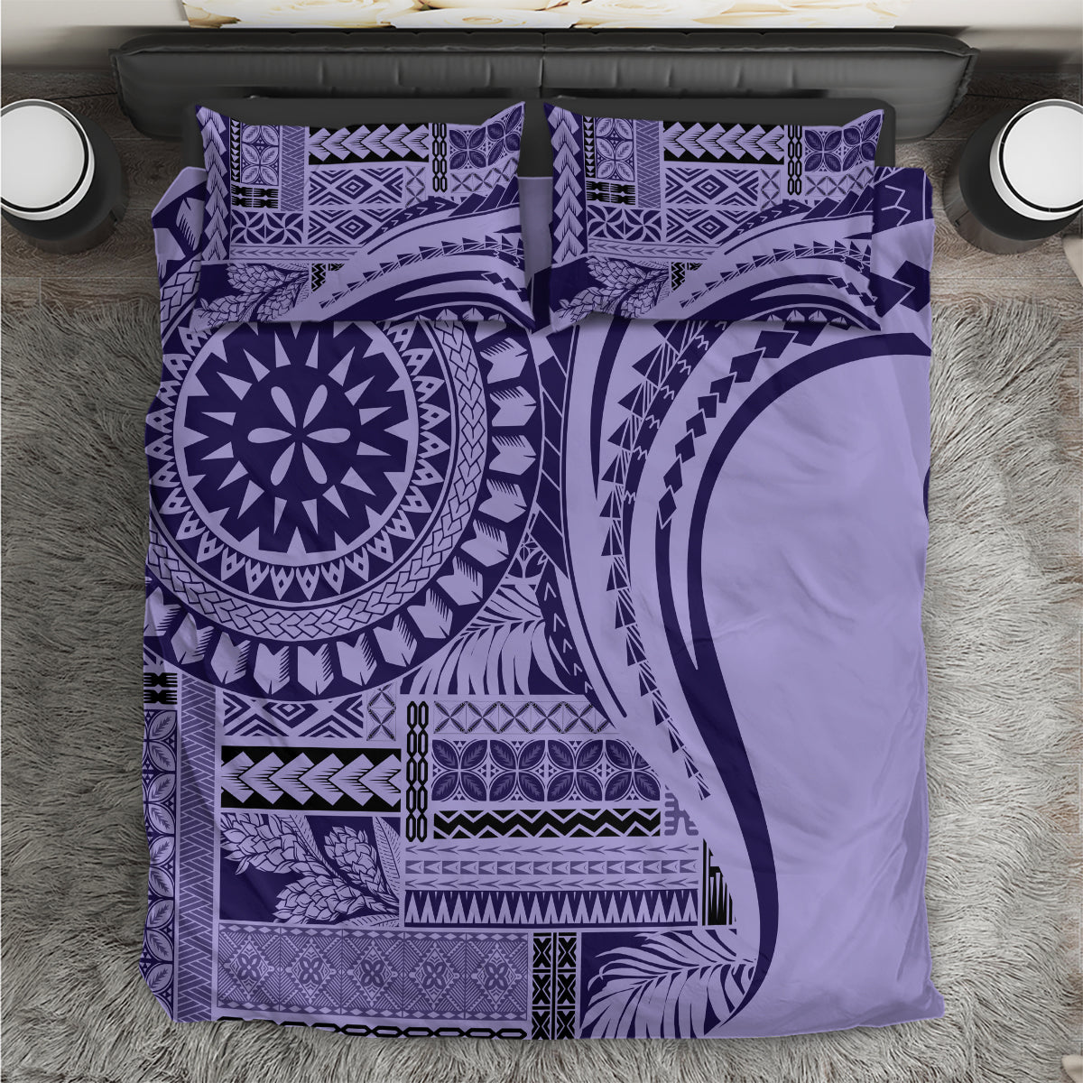 Samoa Siapo Arty Bedding Set Purple Style LT9 - Wonder Print Shop