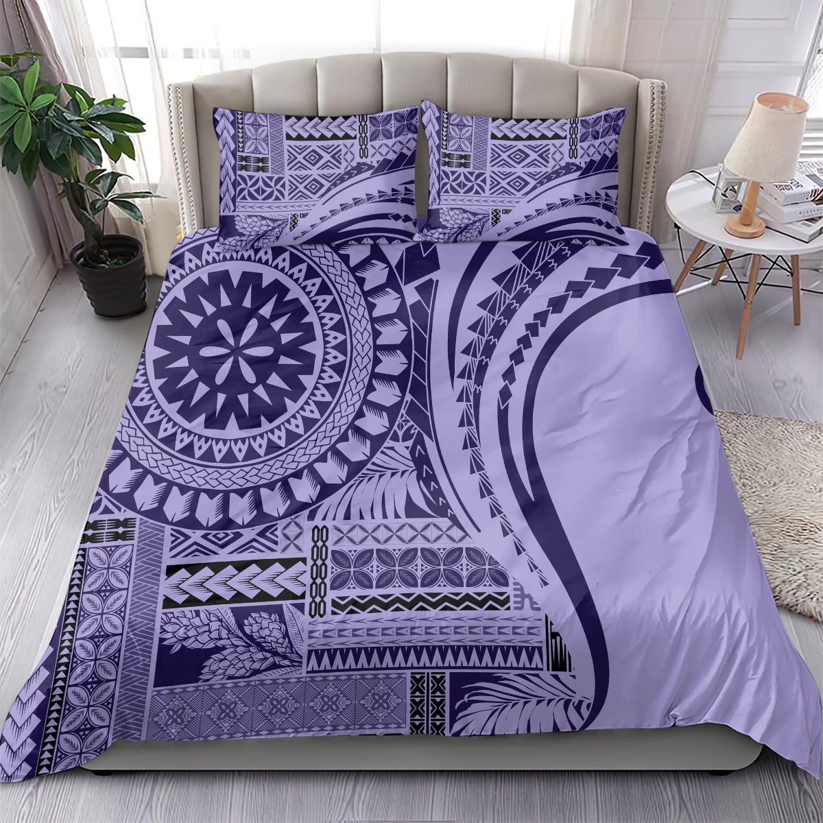 Samoa Siapo Arty Bedding Set Purple Style LT9 - Wonder Print Shop