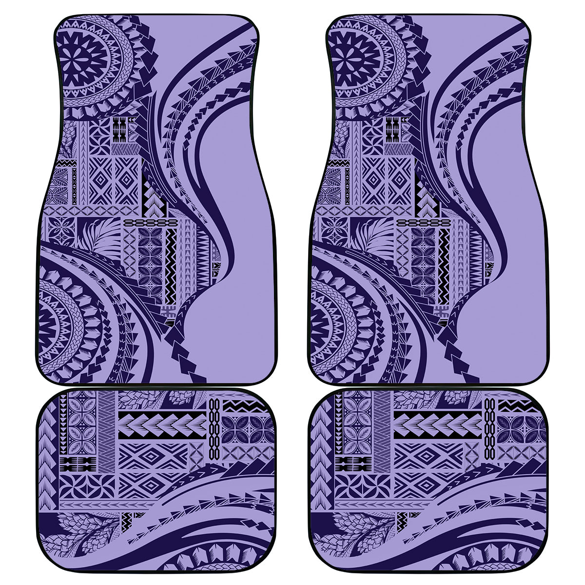 Samoa Siapo Arty Car Mats Purple Style LT9 - Wonder Print Shop