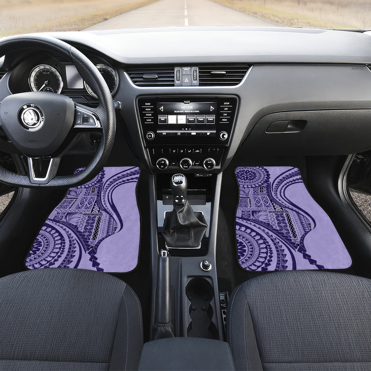 Samoa Siapo Arty Car Mats Purple Style LT9 - Wonder Print Shop
