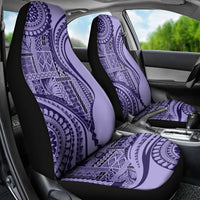 Samoa Siapo Arty Car Seat Cover Purple Style LT9 - Wonder Print Shop
