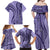 Samoa Siapo Arty Family Matching Off Shoulder Maxi Dress and Hawaiian Shirt Purple Style LT9 - Wonder Print Shop