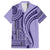 Samoa Siapo Arty Family Matching Short Sleeve Bodycon Dress and Hawaiian Shirt Purple Style - Wonder Print Shop