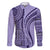 Samoa Siapo Arty Family Matching Short Sleeve Bodycon Dress and Hawaiian Shirt Purple Style - Wonder Print Shop