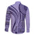 Samoa Siapo Arty Family Matching Short Sleeve Bodycon Dress and Hawaiian Shirt Purple Style - Wonder Print Shop