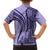 Samoa Siapo Arty Family Matching Tank Maxi Dress and Hawaiian Shirt Purple Style - Wonder Print Shop
