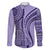 Samoa Siapo Arty Family Matching Tank Maxi Dress and Hawaiian Shirt Purple Style - Wonder Print Shop