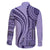 Samoa Siapo Arty Family Matching Tank Maxi Dress and Hawaiian Shirt Purple Style - Wonder Print Shop