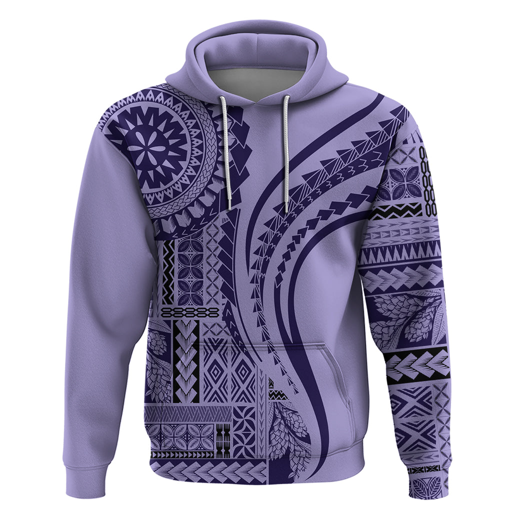 Samoa Siapo Arty Hoodie Purple Style - Wonder Print Shop