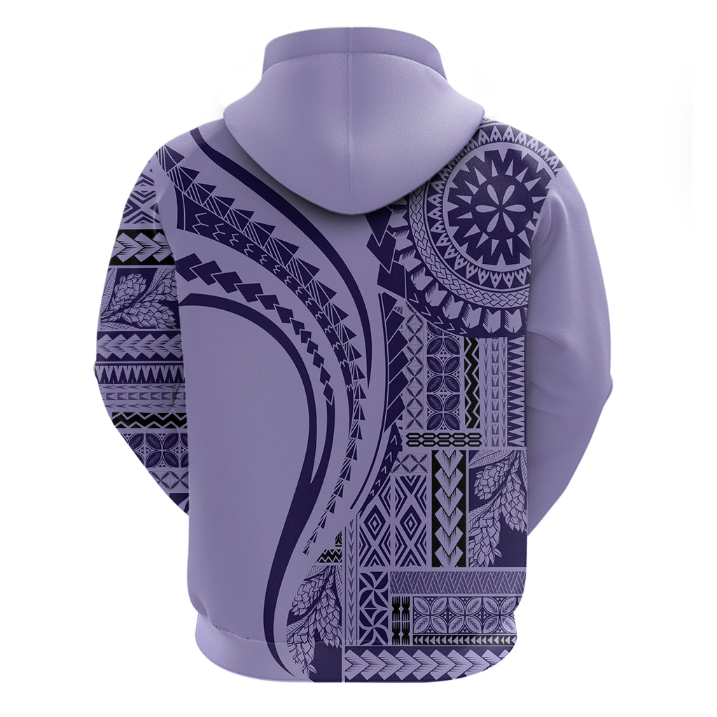 Samoa Siapo Arty Hoodie Purple Style - Wonder Print Shop