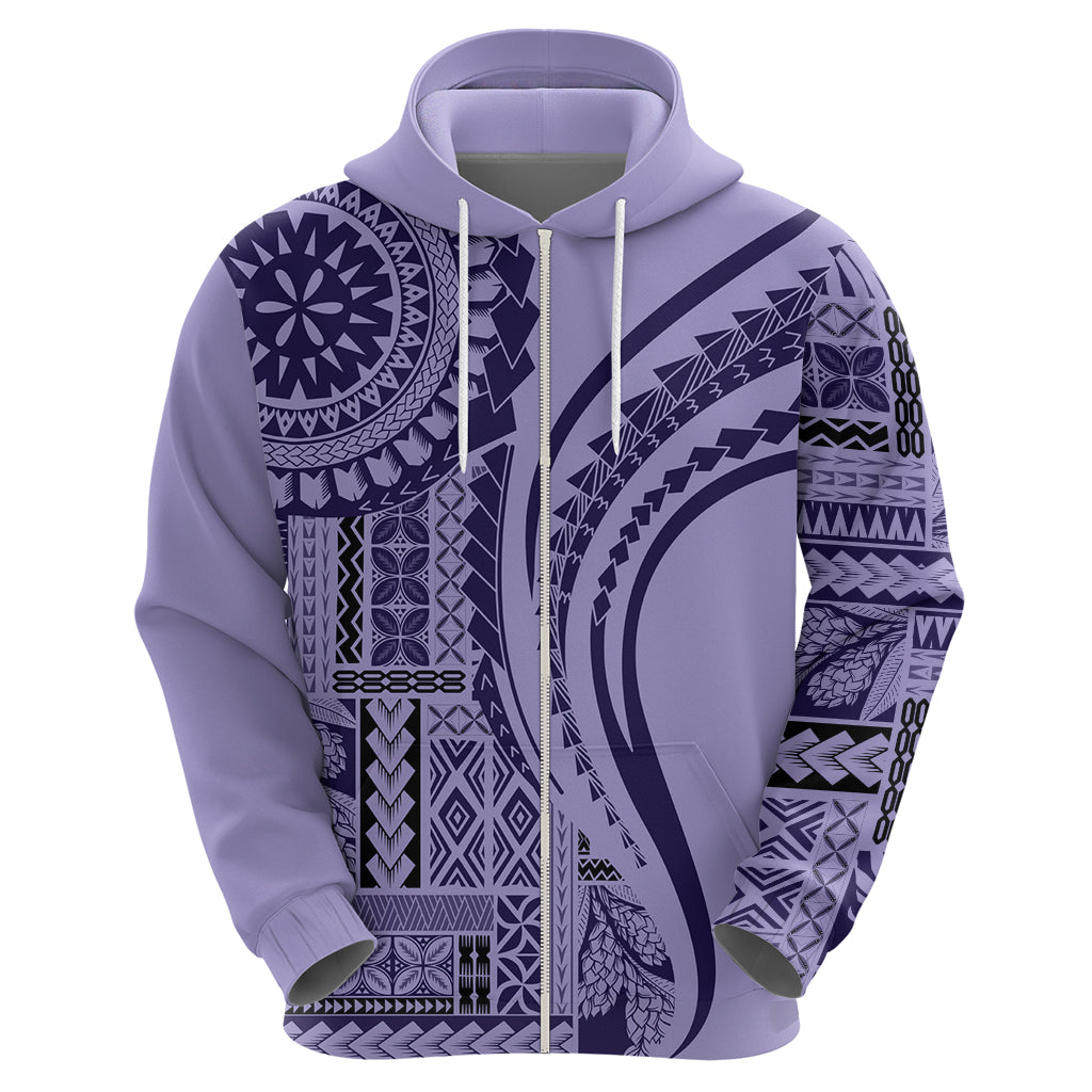 Samoa Siapo Arty Hoodie Purple Style - Wonder Print Shop
