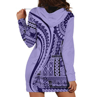 Samoa Siapo Arty Hoodie Dress Purple Style - Wonder Print Shop