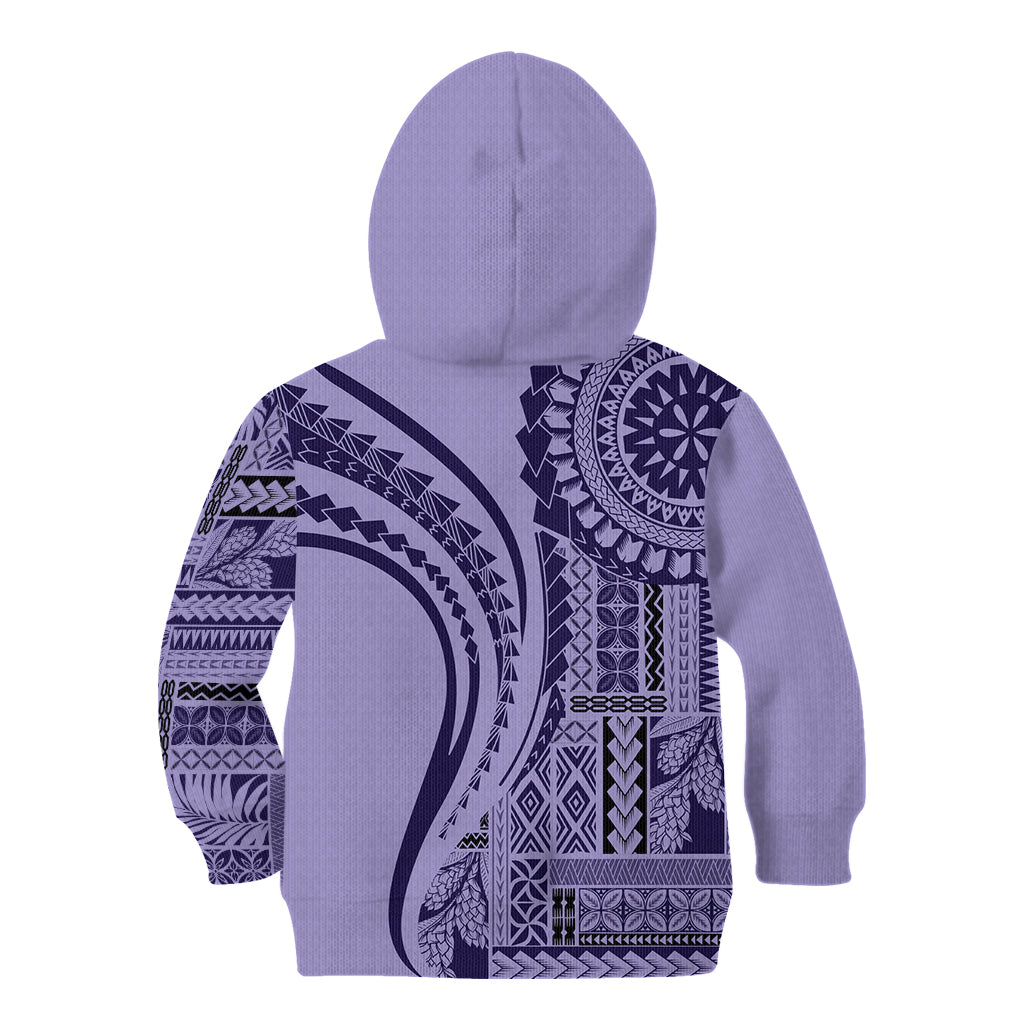 Samoa Siapo Arty Kid Hoodie Purple Style - Wonder Print Shop