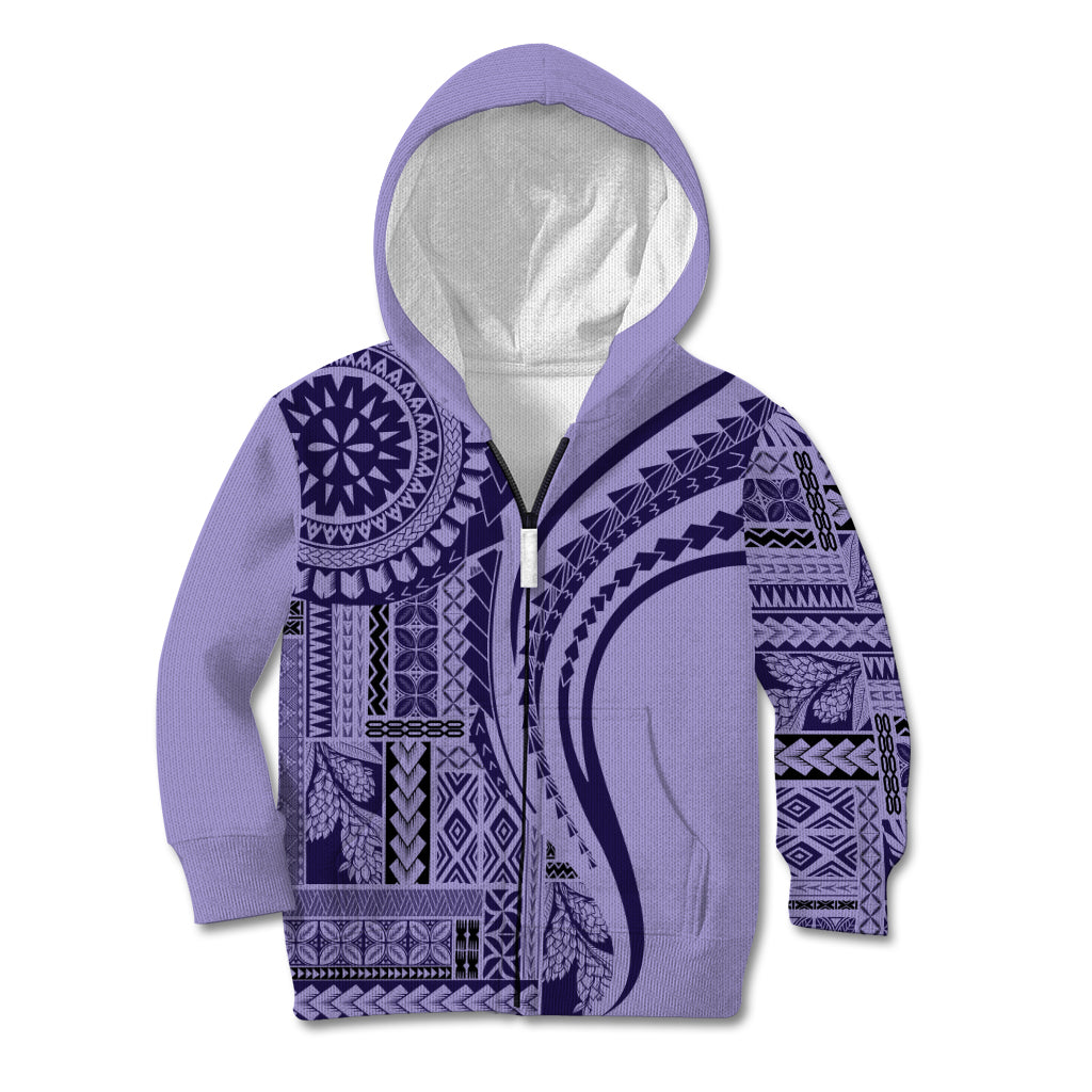 Samoa Siapo Arty Kid Hoodie Purple Style - Wonder Print Shop
