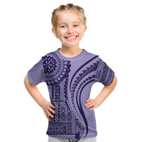 Samoa Siapo Arty Kid T Shirt Purple Style - Wonder Print Shop