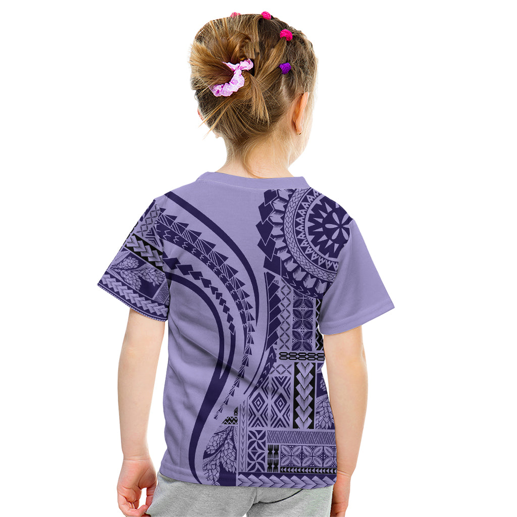 Samoa Siapo Arty Kid T Shirt Purple Style - Wonder Print Shop