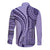 Samoa Siapo Arty Long Sleeve Button Shirt Purple Style - Wonder Print Shop