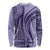 Samoa Siapo Arty Long Sleeve Shirt Purple Style - Wonder Print Shop