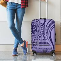 Samoa Siapo Arty Luggage Cover Purple Style - Wonder Print Shop
