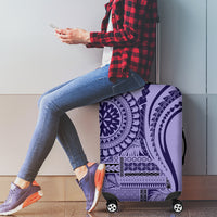 Samoa Siapo Arty Luggage Cover Purple Style - Wonder Print Shop