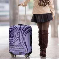 Samoa Siapo Arty Luggage Cover Purple Style - Wonder Print Shop