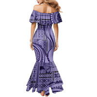 Samoa Siapo Arty Mermaid Dress Purple Style - Wonder Print Shop