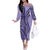 Samoa Siapo Arty Off The Shoulder Long Sleeve Dress Purple Style - Wonder Print Shop
