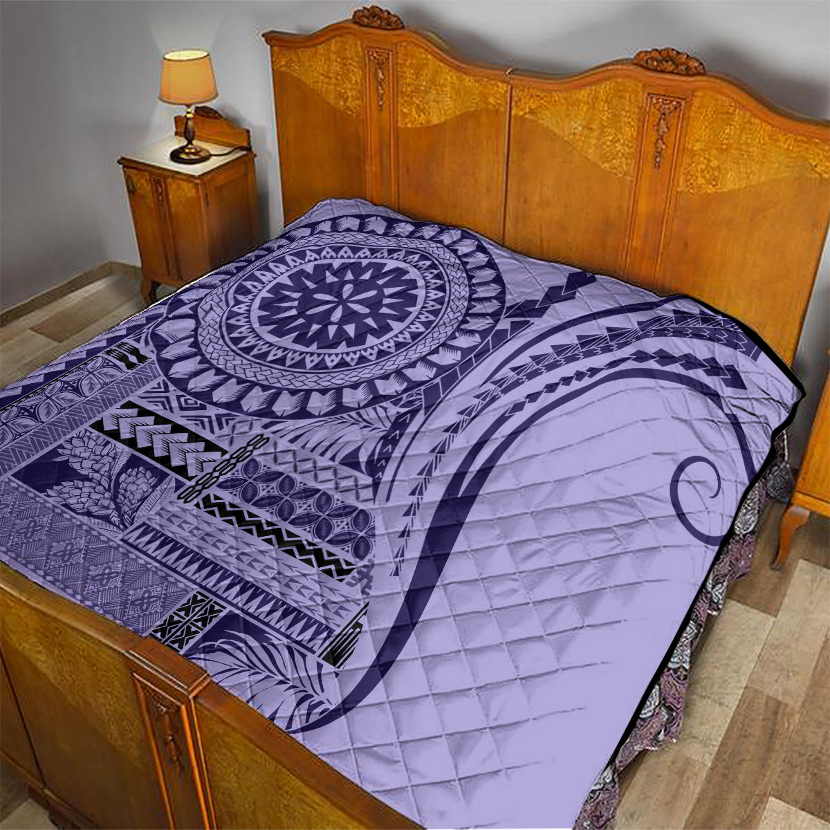 Samoa Siapo Arty Quilt Purple Style - Wonder Print Shop