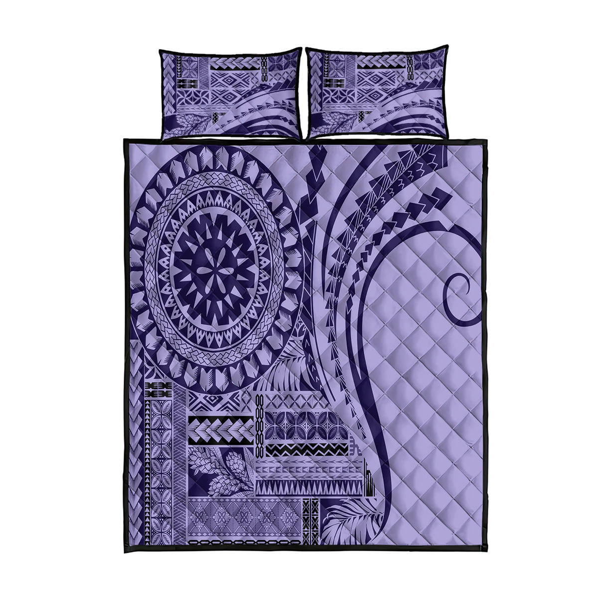 Samoa Siapo Arty Quilt Bed Set Purple Style - Wonder Print Shop