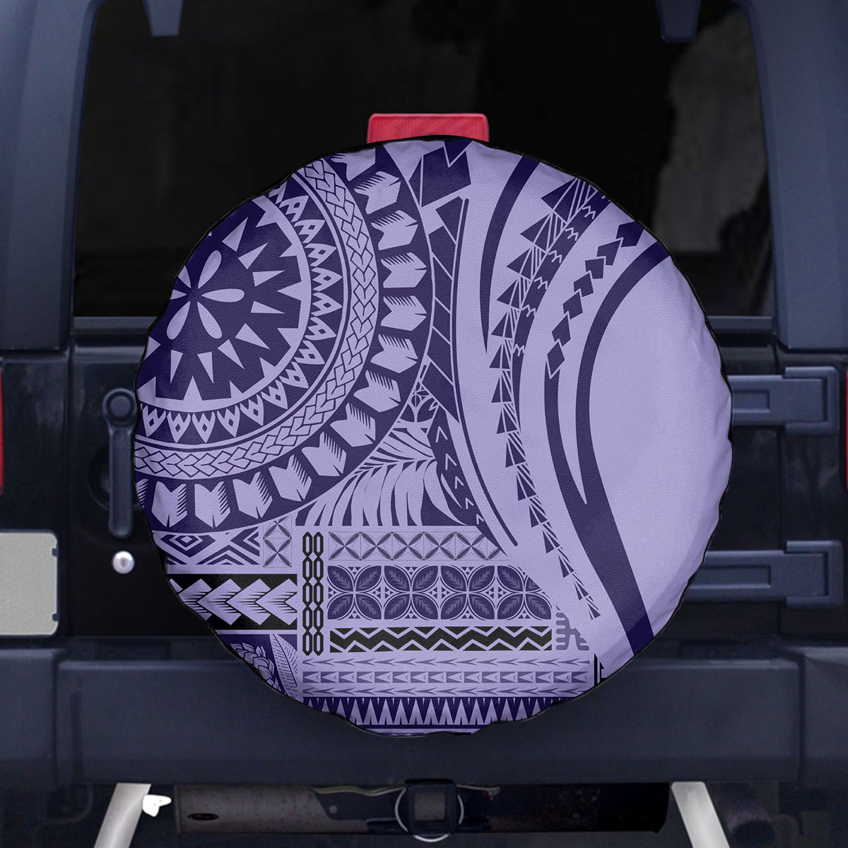 Samoa Siapo Arty Spare Tire Cover Purple Style - Wonder Print Shop
