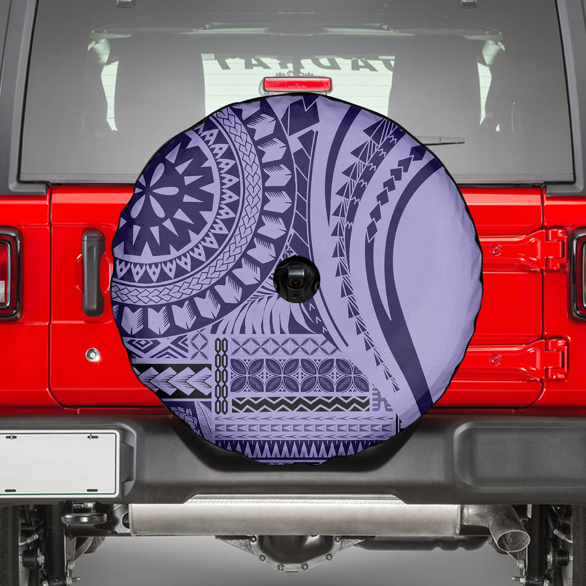 Samoa Siapo Arty Spare Tire Cover Purple Style - Wonder Print Shop