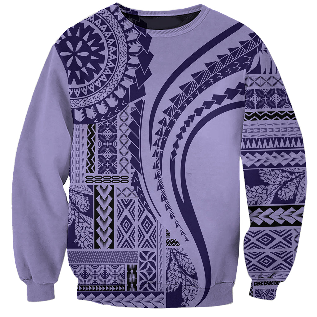 Samoa Siapo Arty Sweatshirt Purple Style - Wonder Print Shop