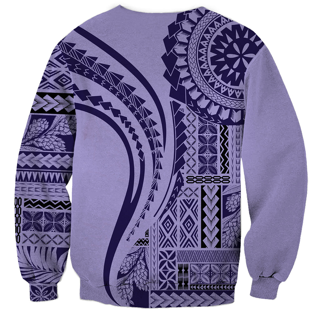 Samoa Siapo Arty Sweatshirt Purple Style - Wonder Print Shop