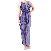 Samoa Siapo Arty Tank Maxi Dress Purple Style - Wonder Print Shop