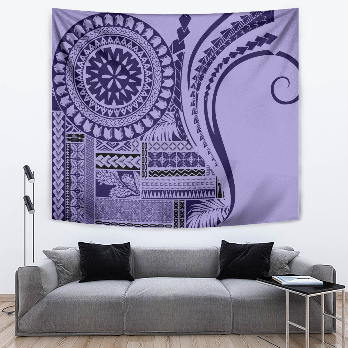 Samoa Siapo Arty Tapestry Purple Style - Wonder Print Shop