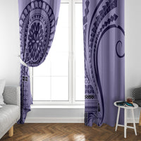 Samoa Siapo Arty Window Curtain Purple Style - Wonder Print Shop