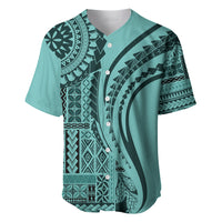 Samoa Siapo Arty Baseball Jersey Turquoise Style LT9 - Wonder Print Shop