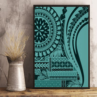Samoa Siapo Arty Canvas Wall Art Turquoise Style LT9 - Wonder Print Shop