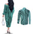 samoa-siapo-arty-couples-matching-off-the-shoulder-long-sleeve-dress-and-long-sleeve-button-shirt-turquoise-style
