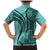 Samoa Siapo Arty Family Matching Mermaid Dress and Hawaiian Shirt Turquoise Style LT9 - Wonder Print Shop