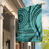 Samoa Siapo Arty Garden Flag Turquoise Style - Wonder Print Shop