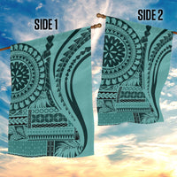 Samoa Siapo Arty Garden Flag Turquoise Style - Wonder Print Shop