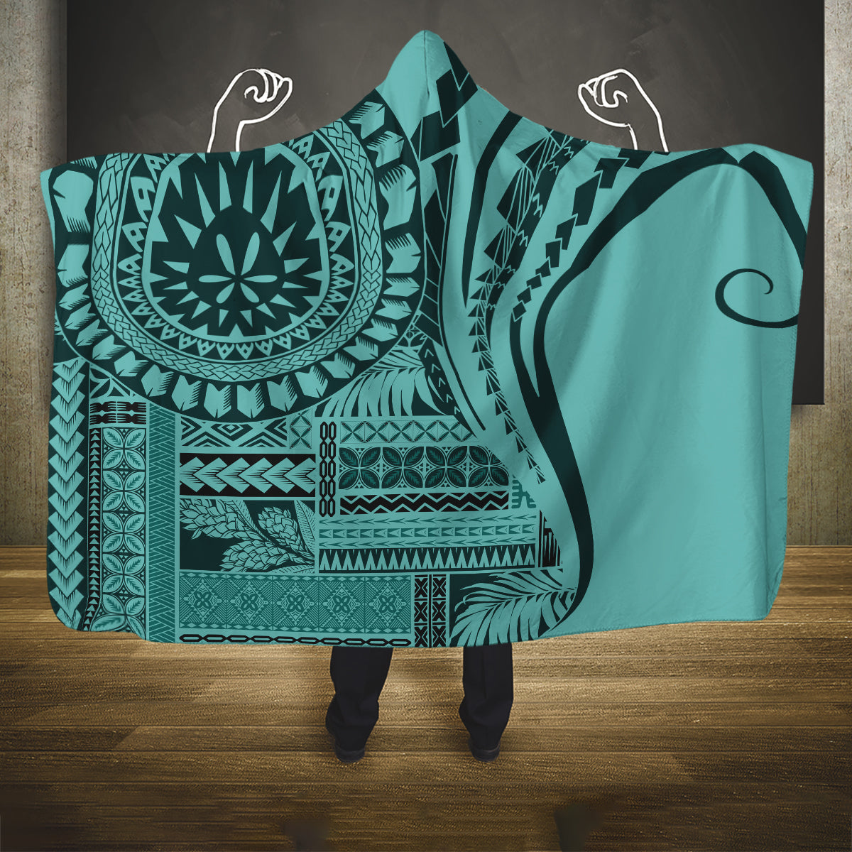 samoa-siapo-arty-hooded-blanket-turquoise-style