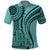 Samoa Siapo Arty Polo Shirt Turquoise Style - Wonder Print Shop
