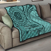 Samoa Siapo Arty Quilt Turquoise Style - Wonder Print Shop