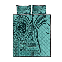 Samoa Siapo Arty Quilt Bed Set Turquoise Style - Wonder Print Shop
