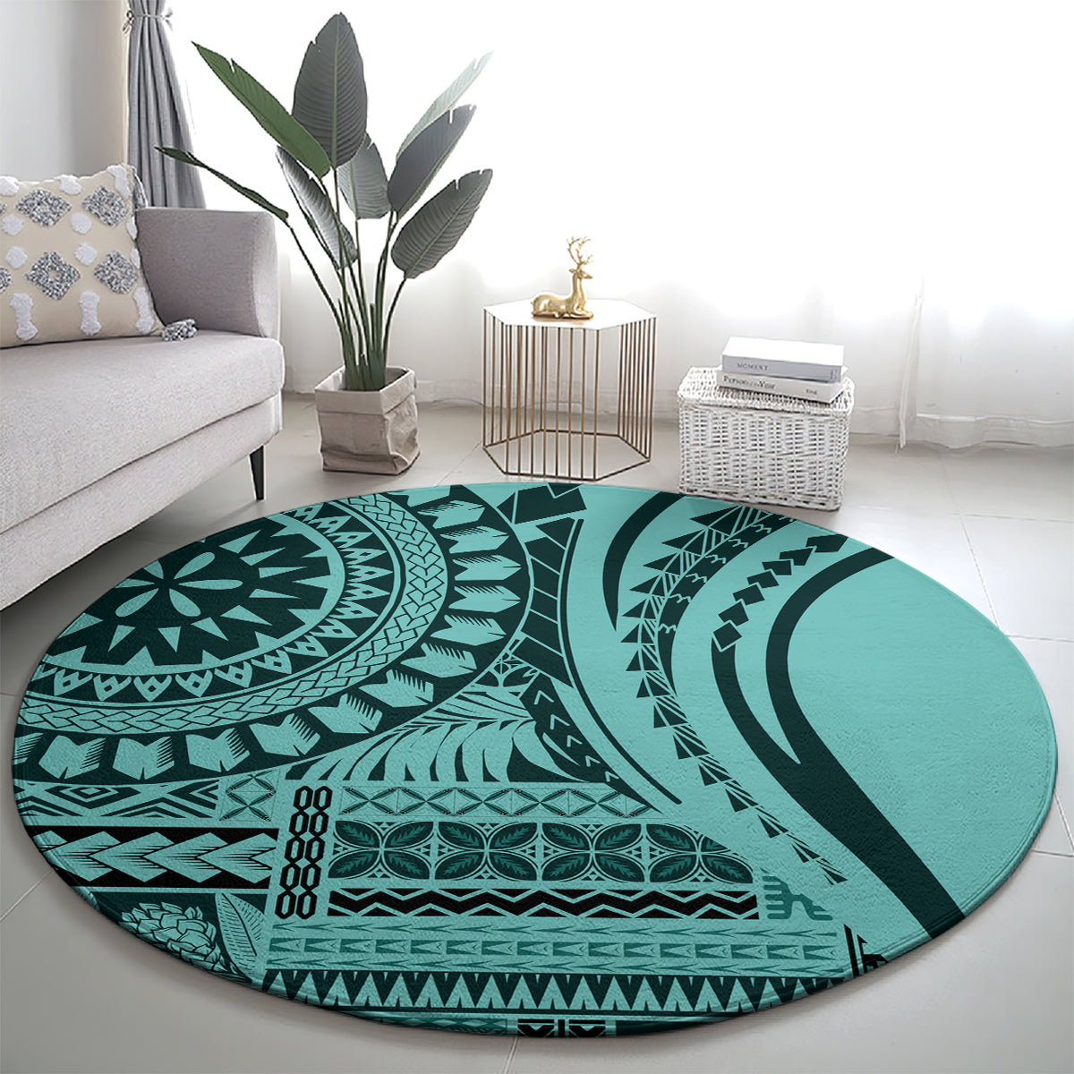 samoa-siapo-arty-round-carpet-turquoise-style